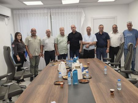 جلسة عمل بين سلطة الاطفاء والانقاذ ومجلس طوبا المحلي.